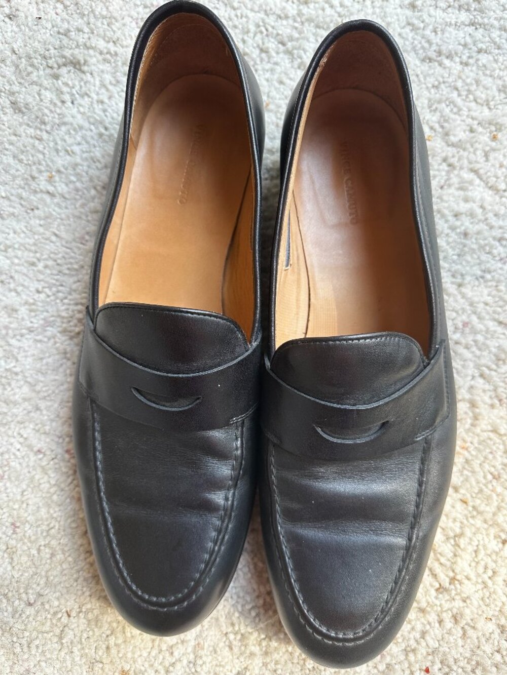 Vince Camuto 100% leather loafers - Size 12- Black